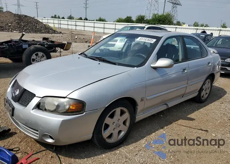 2005 Nissan Sentra Se-R Spec V из США, поврежденный, VIN 3N1AB51D25L480598